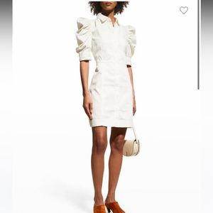 Frame Gillian Puff Sleeve Mini Dress